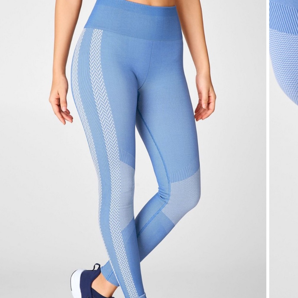 Fabletics- High Waisted Seamless Check Leggings